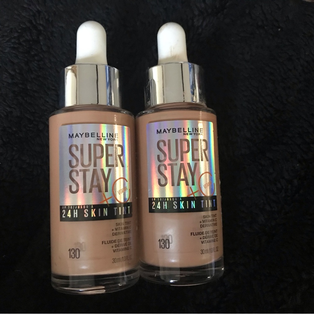 Maybelline Super Stay #130 Lot of Two 24 Hour Skin Tint 1 Ounce